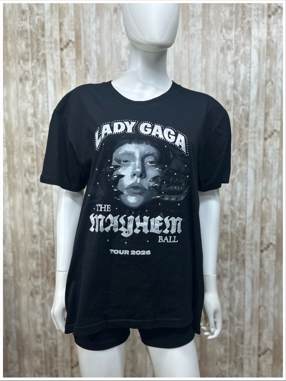 Lady Gaga The Mayhem Ball 2026 Tour Tee Shirt ~ Size M ~ Item #3511